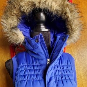 Vintage Cool Blue Puffer Vest